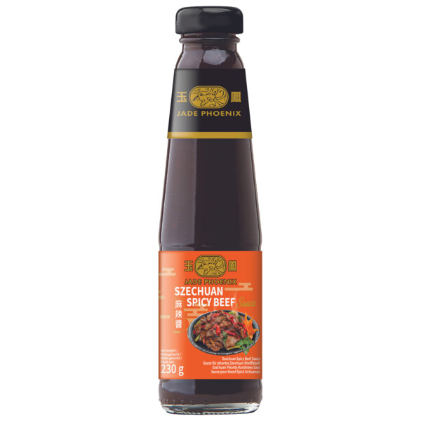 SAUCE SZECHUAN PIMENT&Eacute; POUR LE BOEUF 230GR JADE PHOENIX