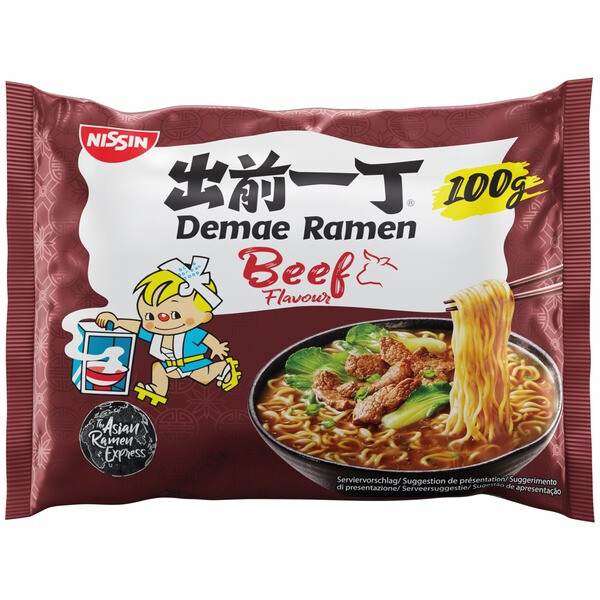 NOUILLES INSTANTAN&Eacute;E AU BOEUF DEMAE RAMEN 100GR