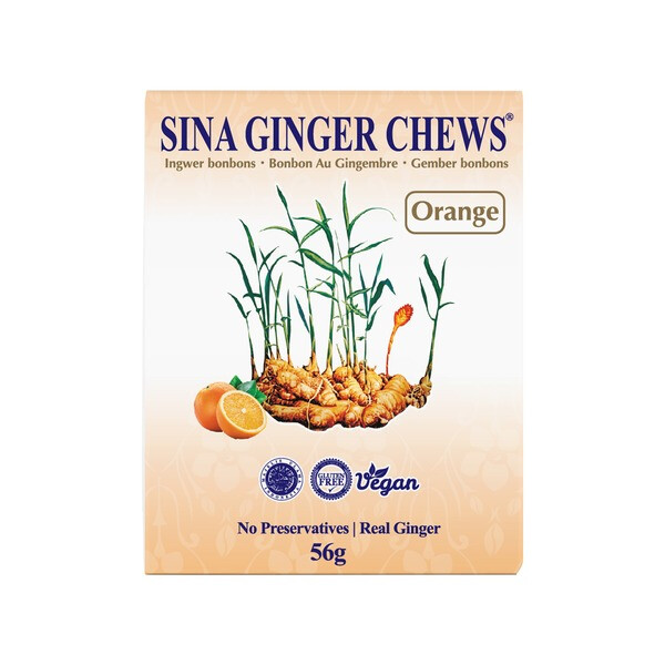 FRIANDISES GINGEMBRE ORANGE 56GR SINA