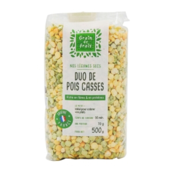 DUO DE POIS CASS&Eacute;S 500G GRAIN DE FRAIS