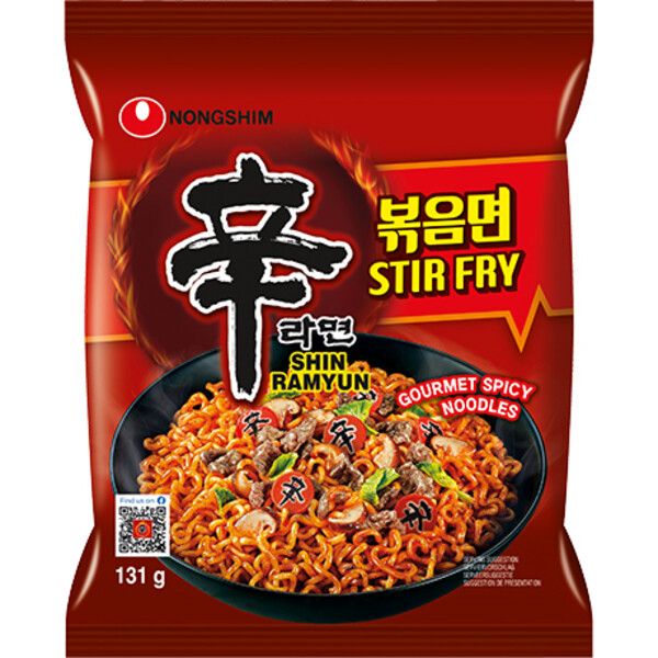 RAMEN SAUT&Eacute; SHIN RAMYUN &Eacute;PIC&Eacute; 131G NONGSHIM