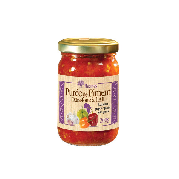 PUR&Eacute;E DE PIMENT EXTRA FORTE A L'AIL 200GR RACINES