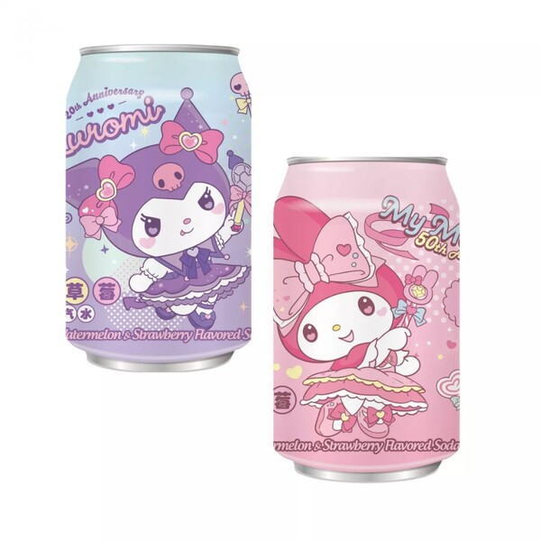 SODA HELLO KITTY PAST&Egrave;QUE & FRAISE 330ML AMANDIER