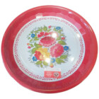 PLATEAU ROND THAI METAL 35.5CM MOTIF ROSES