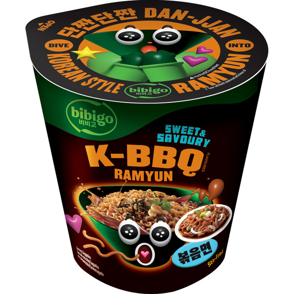 NOUILLES INSTANTAN&Eacute;ES K-BBQ RAMYUN CUP 98G BIBIGO