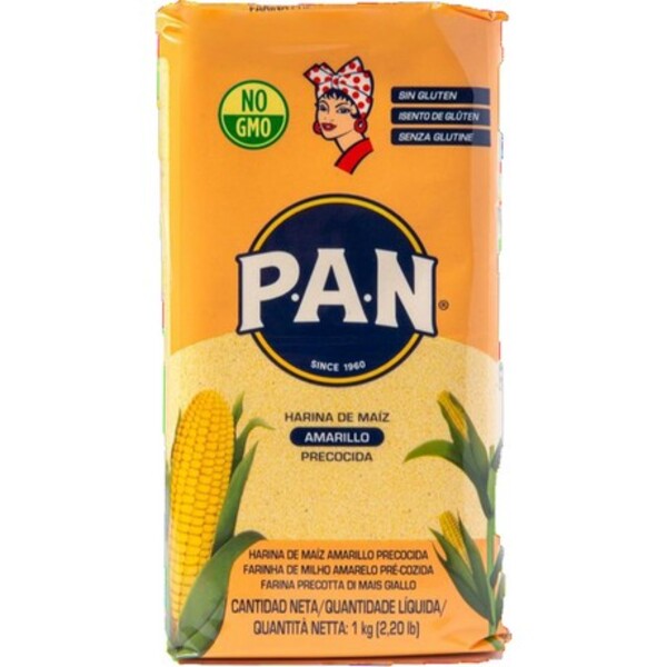 FARINE DE MAIS JAUNE PAN 1KG