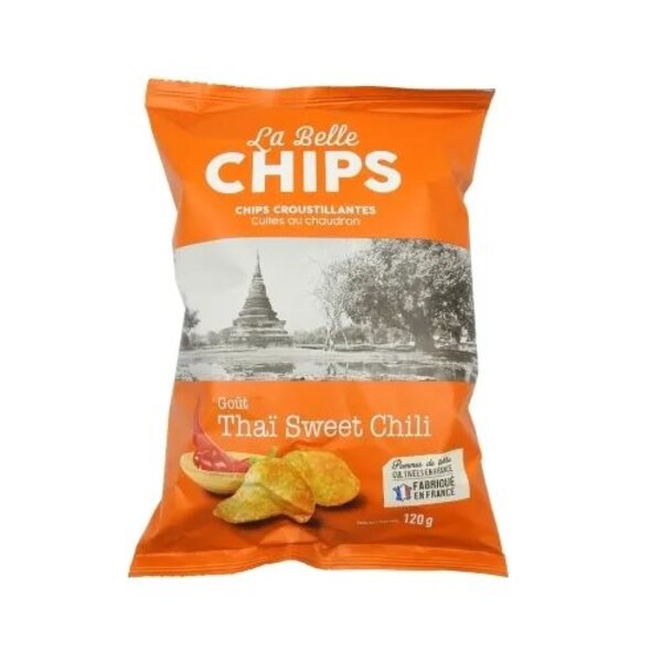 CHIPS  GO&Ucirc;T THAI SWEET CHILI 120GR LA BELLE