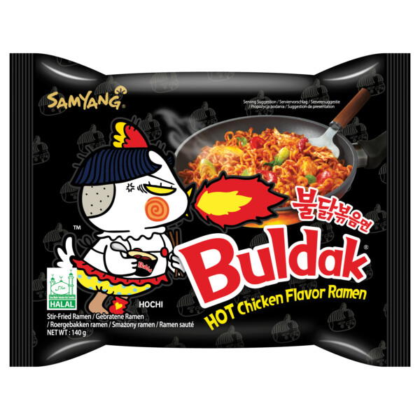NOUILLE RAMEN COREENES POULET EPIC&Eacute;S BULDAK 140 GR SAMYANG