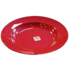 ASSIETTE ROUGE ET NOIR 20CM MELAMINE
