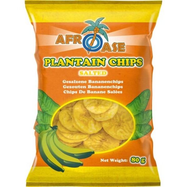 CHIPS BANANE PLANTIN SAL&Eacute;E 80GR