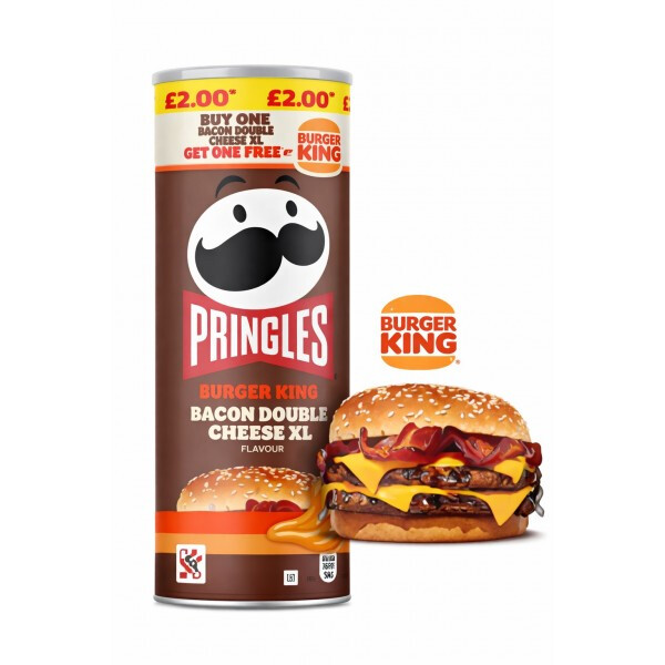 CHIPS BURGER KING BACON DOUBLE CHEESE XL 165 GR PRINGLES
