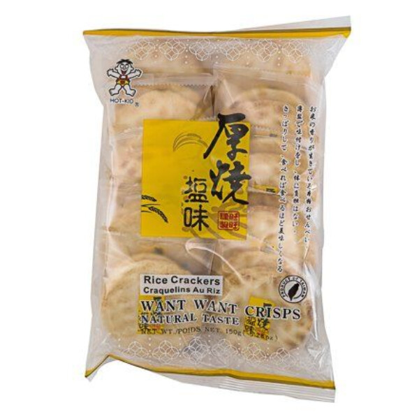 BISCUIT DE RIZ NATUREL WANT WANT RICE CRACKERS 150 G