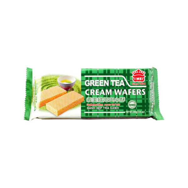 GAUFFRETTES CREME AUX TH&Eacute; VERT 200GR IMEI