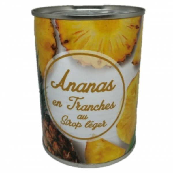 ANANAS TRANCHES AU SIROP L&Eacute;GER 340GR