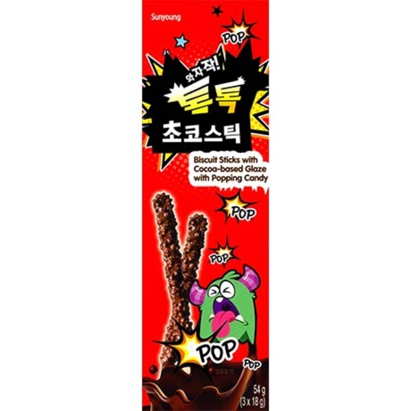 BATONNETS AU CHOCOLAT 54GR POPPING