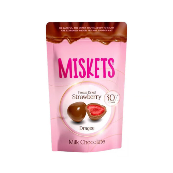 FRAISE CHOCOLAT AU LAIT 80GR MISKETS