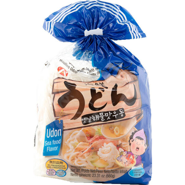 NOUILLES UDON FRUITS DE MER 660G