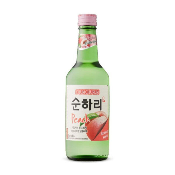 SOJU A LA P&Ecirc;CHE 13% 360ML CHUM-CHURUM