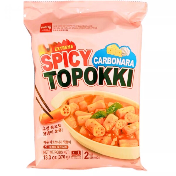 TTEOKBOKKI SAVEUR CARBONARA &Eacute;PIC&Eacute; 376G WANG