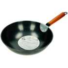 WOK AVEC POIGNÉE EN BOIS 30 CM