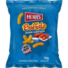 CHIPS FROMAGE CURLS BUFFALO ET FROMAGE BLEU 113GR HERR'S