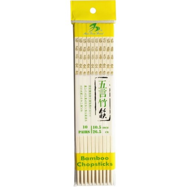 BAGUETTES BAMBOU 10 PAIRES 26.5 CM