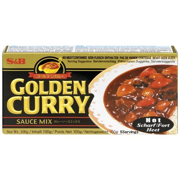 CURRY PIMENT&Eacute; JAPONAIS 92GR 5X TABLETTES GOLDEN CURRY