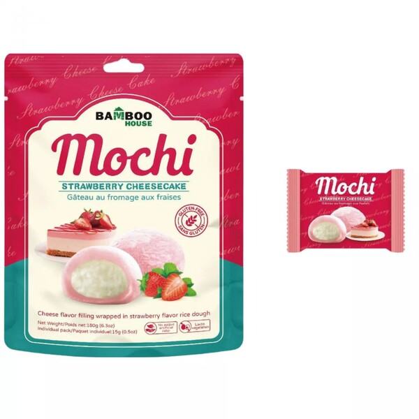 MOCHI CHEESECAKE FRAISE 180G BAMBOO HOUSE