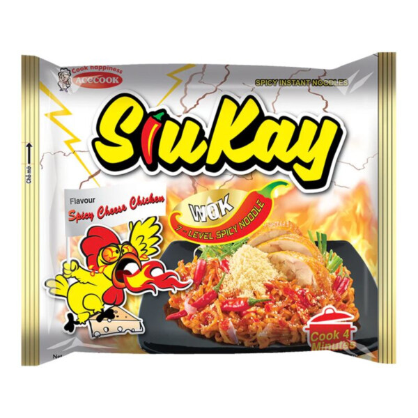 RAMEN FROMAGE POULET PIMENT&Eacute; 127GR SIUKAY ACECOOK 
