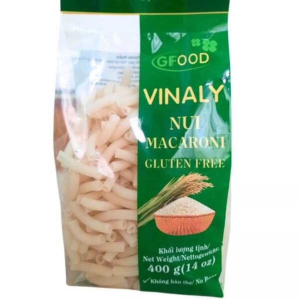 MACARONI DE RIZ SANS GLUTEN 400GR VINALY GFOOD