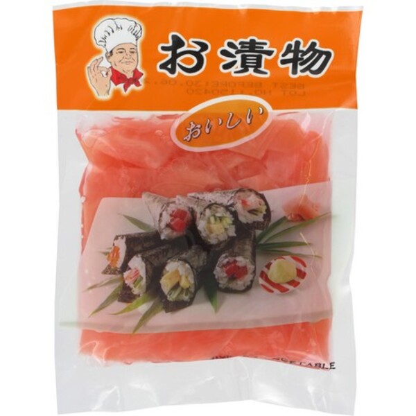 SACHET GINGEMBRE POUR SUSHI 150G ( ROSE ) LV ZHENG FOOD