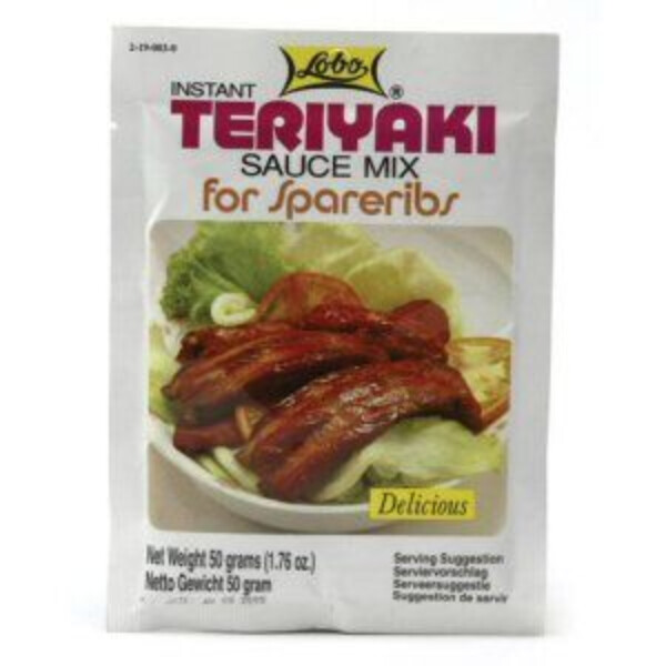 SAUCE MIX TERIYAKI POUR C&Ocirc;TE DE PORC 50GR LOBO