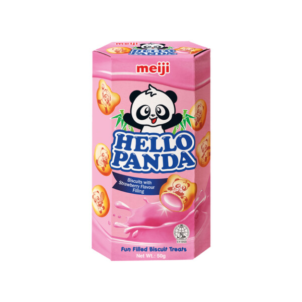 BISCUIT HELLO PANDA &Agrave; LA FRAISE 50GR MEIJI