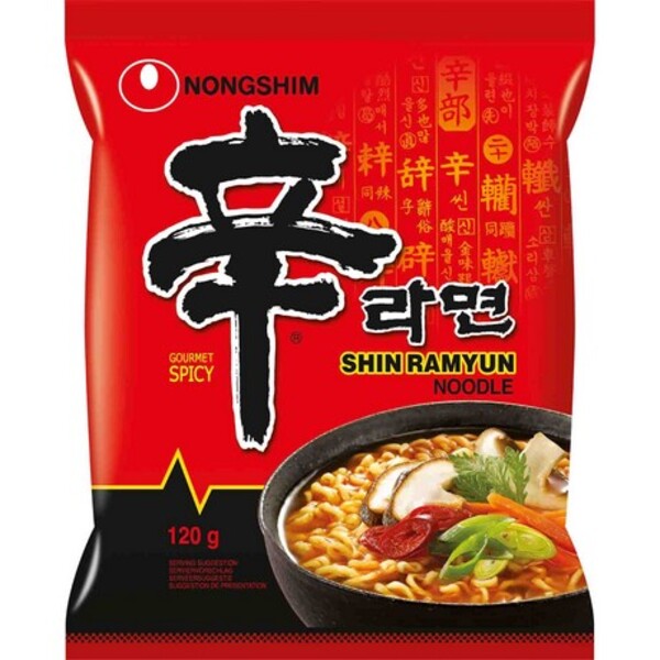 RAMENS CORR&Eacute;ENNES NONG SHIN RAMYUN HOT EPICES 120GR