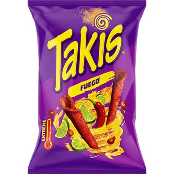 SNACK DE MA&Iuml;S CHILI & CITRON VERT FUEGO 100GR TAKIS  