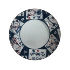 ASSIETTE EN CERAMIQUE  CHAT BLEU 17,2CM