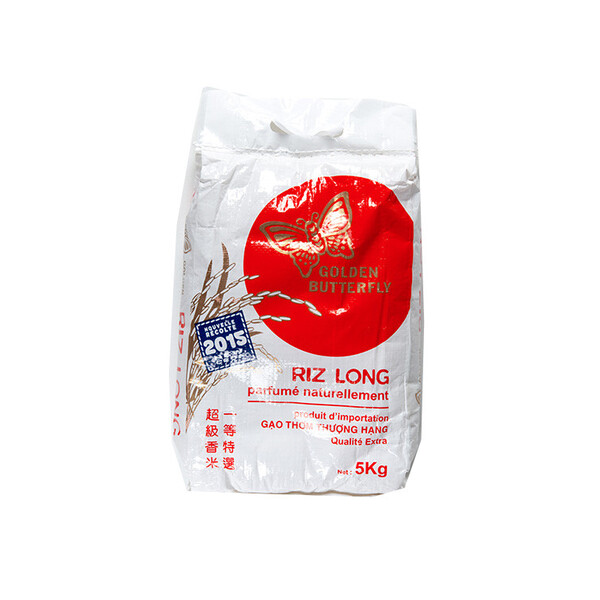 RIZ LONG PARFUM&Eacute; NATURELLEMENT 5KG GOLDEN BUTTERFLY