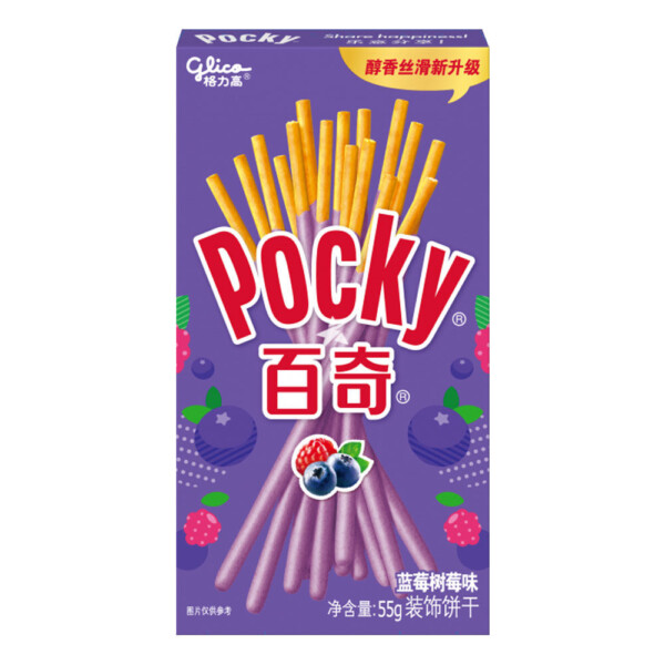 BATONNET FRAMBOISE MYRTILLE 55GR POCKY