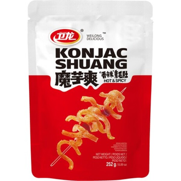 SNACK DE KONJAC SHUANG PIMENT&Eacute; 252GR ROUGE WEILONG