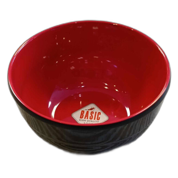 BOL ROUGE ET NOIR MELAMINE 11CM