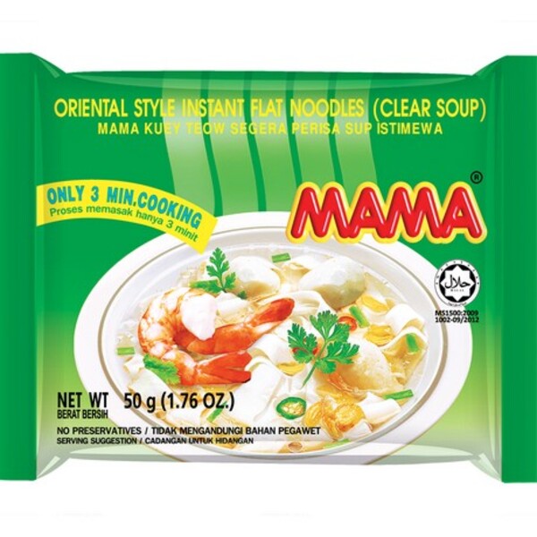 MAMA SOUPE CLEAR NOUILLE RIZ 50GR PAQUET VERT