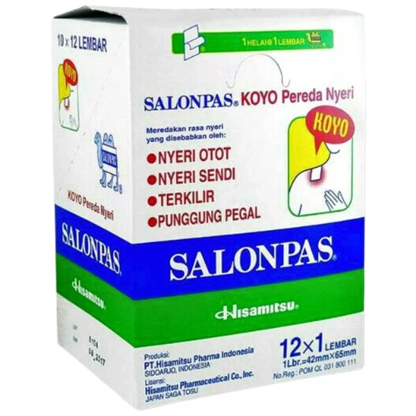 PANSEMENT ANTI DOULEUR SALONPAS 12 PIECES
