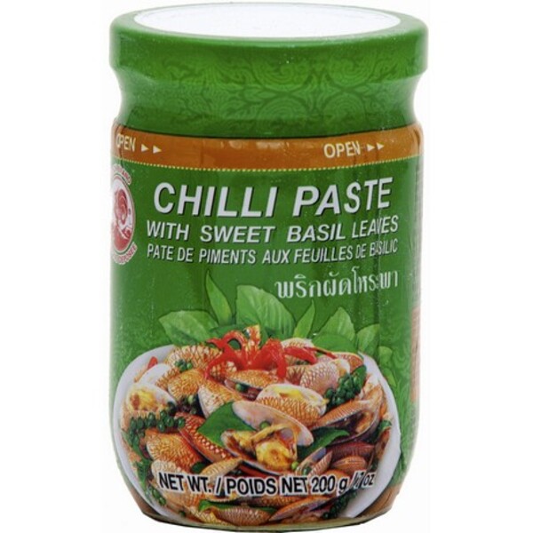 PATE PIMENT FEUILLES BASILIC THAI 200GR COCK