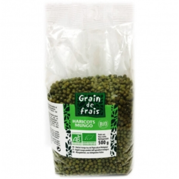 HARICOTS MUNGO BIO 500G GRAIN DE FRAIS