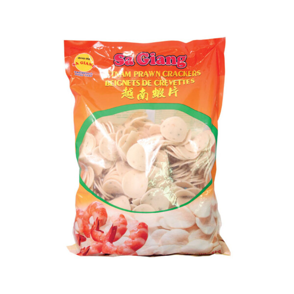 CHIPS P&Eacute;TALES DE RIZ CREVETTE POIVRE ET AIL 1 KG SAGIANG