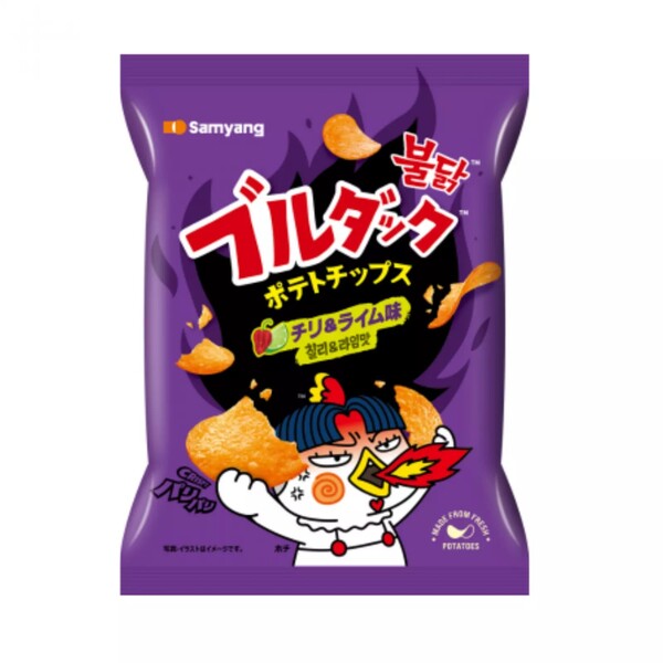 CHIPS BULDAK CITRON VERT ET PIMENT 55G SAMYANG
