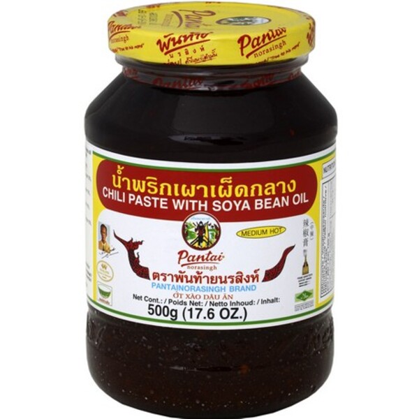 P&Acirc;TE DE PIMENT ET HUILE DE SOJA NAM PRIK PAO 500GR PANTAI