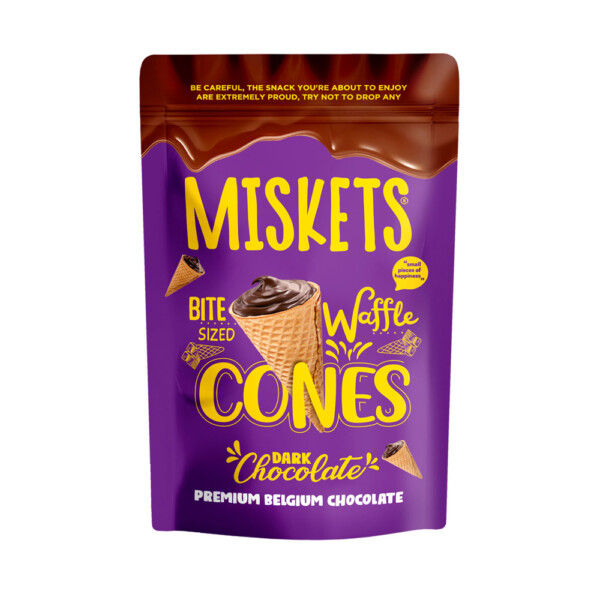 CORNETS MISKETS CHOCOLAT NOIR 70GR MISKETS