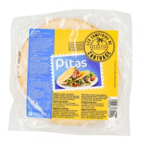 PAIN &Agrave; PITA 400GR LE COMPTOIRE DE CARTHAGE