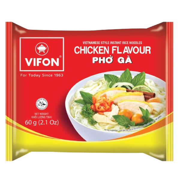 SOUPE NOUILLE DE RIZ AU POULET 60GR VIFON PHO GA